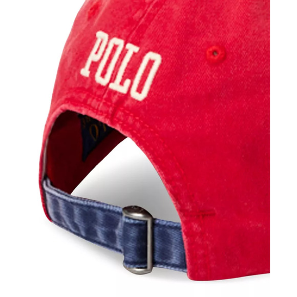 Polo Ralph Lauren Bleecker NY Run Club Red Navy Strapback Hat NWT RARE - Picture 5 of 9